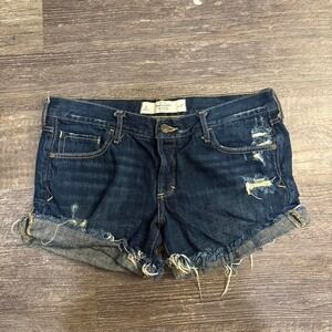 Abercrombie & Fitch Distressed Denim Shorts Women's Size 4